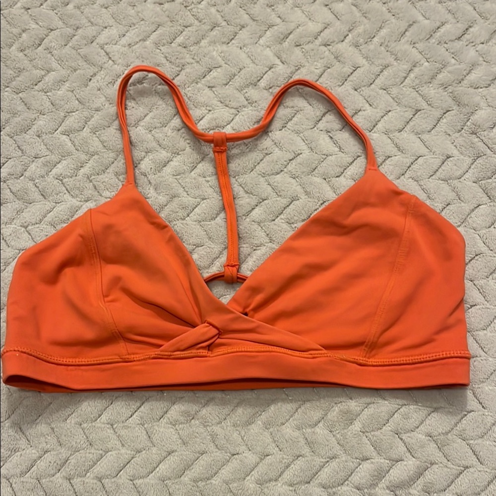 Lululemon Orange Sports Bra Intimates